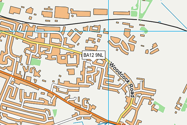 BA12 9NL map - OS VectorMap District (Ordnance Survey)