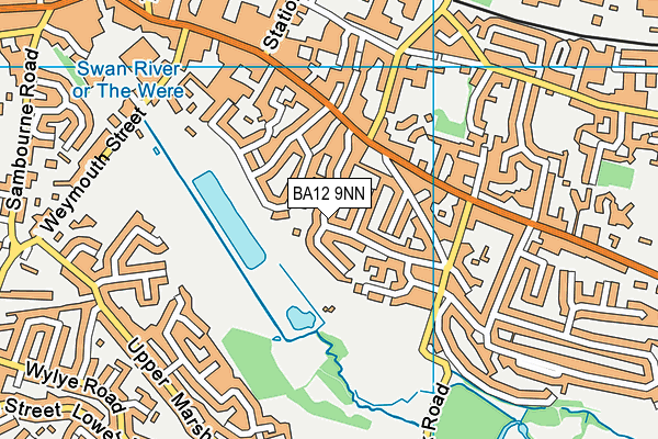 BA12 9NN map - OS VectorMap District (Ordnance Survey)