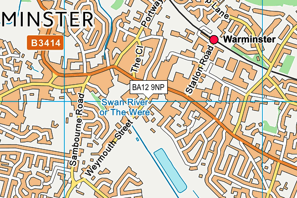 Warminster Lake Pleasure Grounds map (BA12 9NP) - OS VectorMap District (Ordnance Survey)
