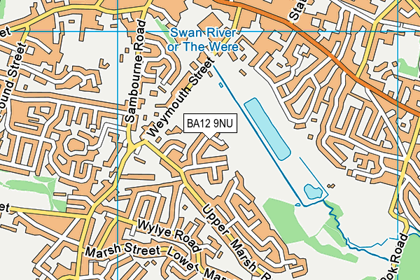 BA12 9NU map - OS VectorMap District (Ordnance Survey)