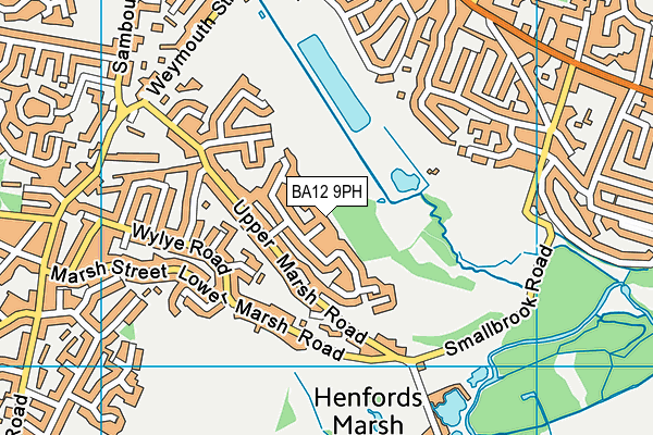 BA12 9PH map - OS VectorMap District (Ordnance Survey)