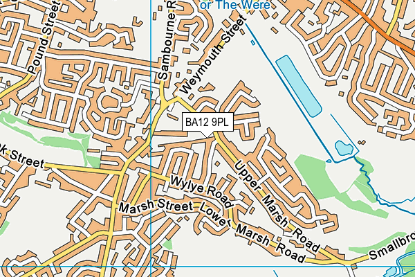 BA12 9PL map - OS VectorMap District (Ordnance Survey)