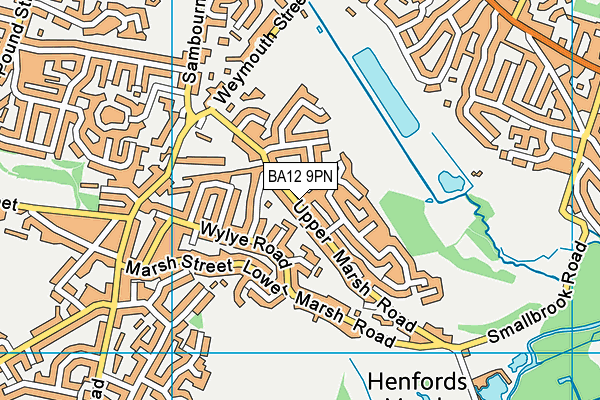 BA12 9PN map - OS VectorMap District (Ordnance Survey)