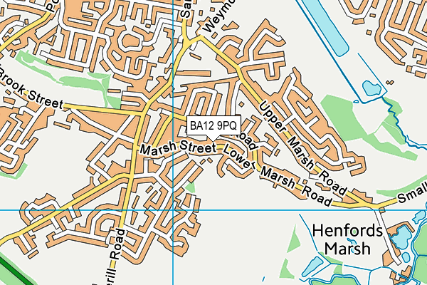 BA12 9PQ map - OS VectorMap District (Ordnance Survey)
