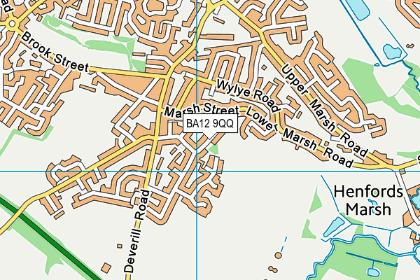 BA12 9QQ map - OS VectorMap District (Ordnance Survey)