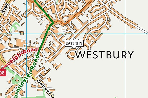BA13 3HN map - OS VectorMap District (Ordnance Survey)