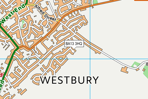 BA13 3HQ map - OS VectorMap District (Ordnance Survey)