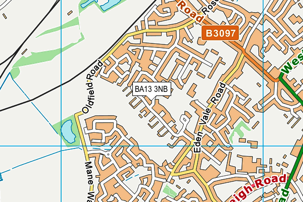 BA13 3NB map - OS VectorMap District (Ordnance Survey)