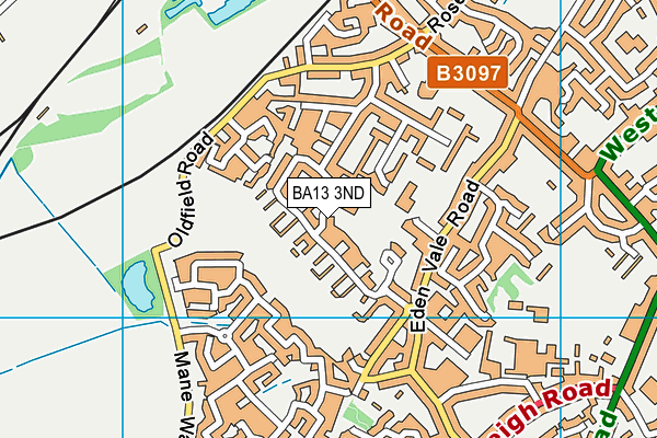 BA13 3ND map - OS VectorMap District (Ordnance Survey)