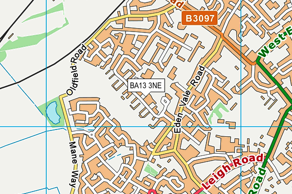 BA13 3NE map - OS VectorMap District (Ordnance Survey)