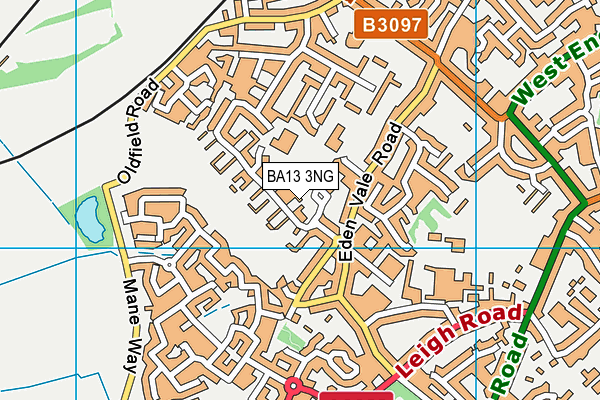 BA13 3NG map - OS VectorMap District (Ordnance Survey)