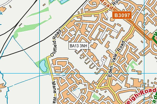 BA13 3NH map - OS VectorMap District (Ordnance Survey)