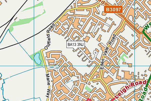 BA13 3NJ map - OS VectorMap District (Ordnance Survey)