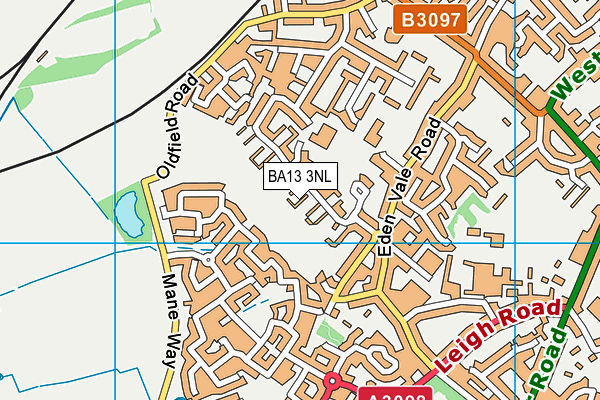 BA13 3NL map - OS VectorMap District (Ordnance Survey)