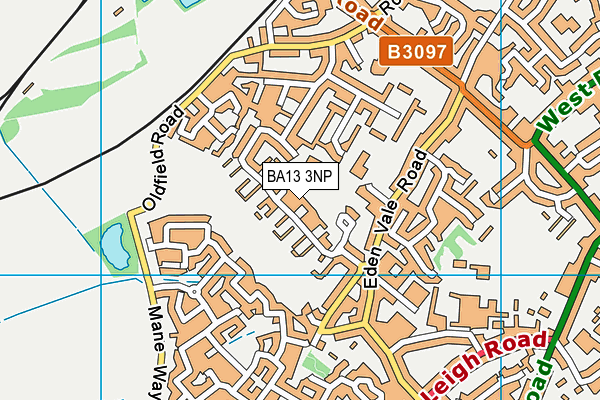 BA13 3NP map - OS VectorMap District (Ordnance Survey)