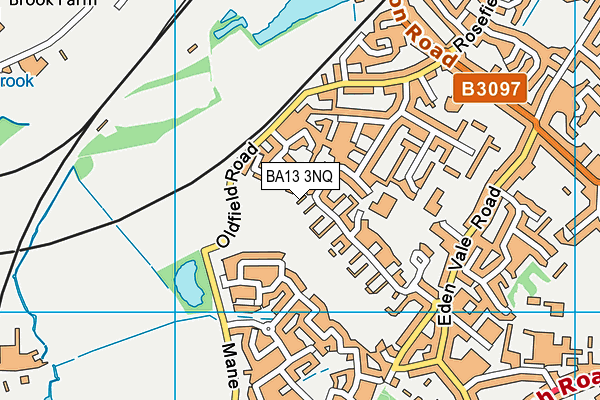 BA13 3NQ map - OS VectorMap District (Ordnance Survey)
