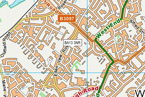 BA13 3NR map - OS VectorMap District (Ordnance Survey)