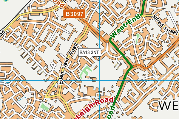BA13 3NT map - OS VectorMap District (Ordnance Survey)