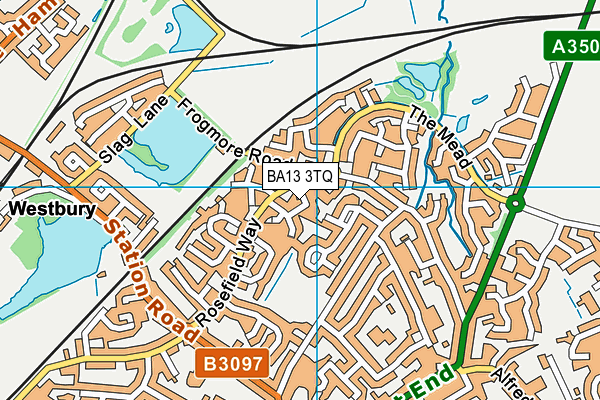 BA13 3TQ map - OS VectorMap District (Ordnance Survey)