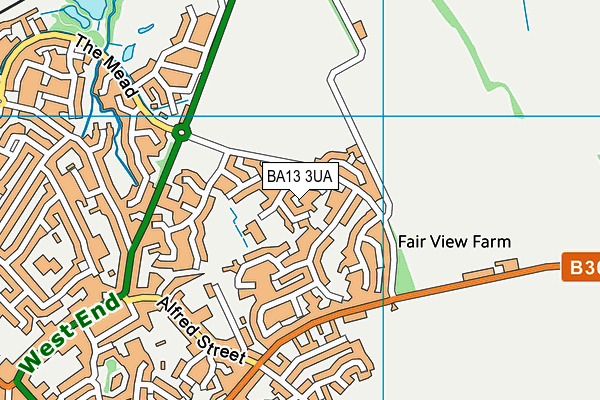 Bitham Brook Primary School map (BA13 3UA) - OS VectorMap District (Ordnance Survey)