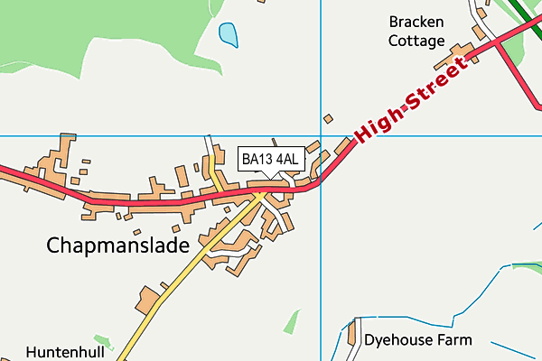 BA13 4AL map - OS VectorMap District (Ordnance Survey)