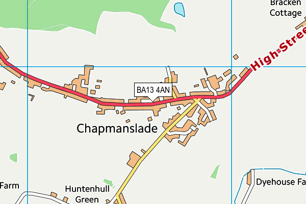 Chapmanslade Church of England Voluntary Aided Primary School map (BA13 4AN) - OS VectorMap District (Ordnance Survey)