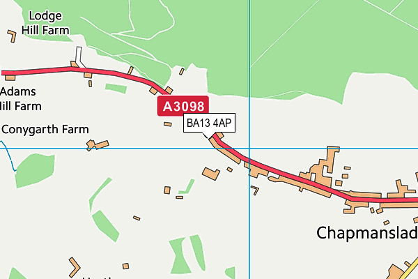 BA13 4AP map - OS VectorMap District (Ordnance Survey)