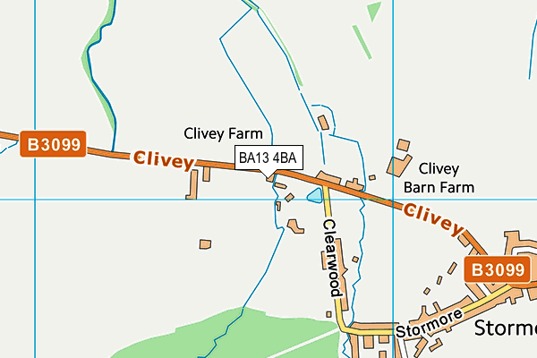 BA13 4BA map - OS VectorMap District (Ordnance Survey)