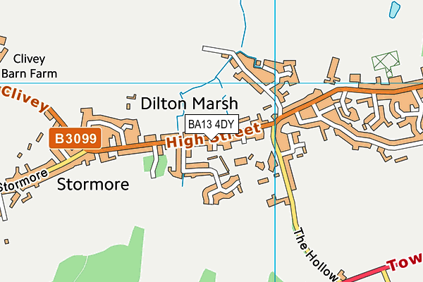 Dilton Marsh CofE Primary School map (BA13 4DY) - OS VectorMap District (Ordnance Survey)