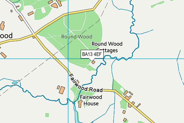 BA13 4EF map - OS VectorMap District (Ordnance Survey)