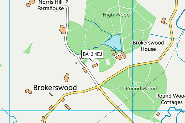 BA13 4EJ map - OS VectorMap District (Ordnance Survey)
