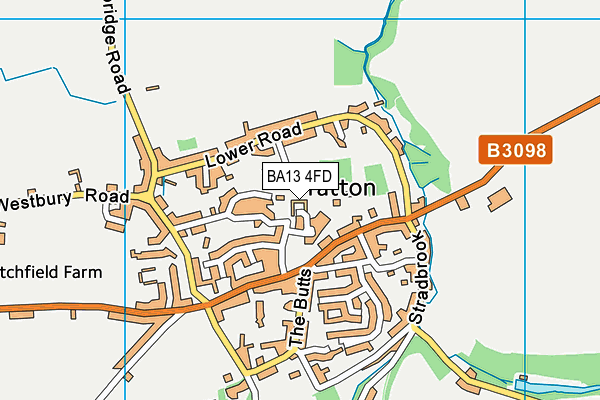 BA13 4FD map - OS VectorMap District (Ordnance Survey)