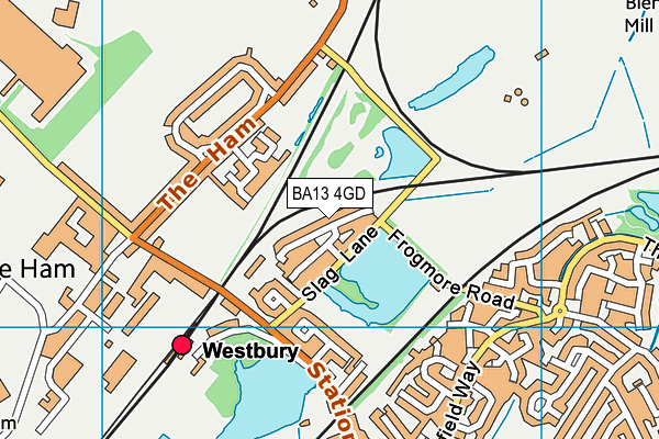 BA13 4GD map - OS VectorMap District (Ordnance Survey)