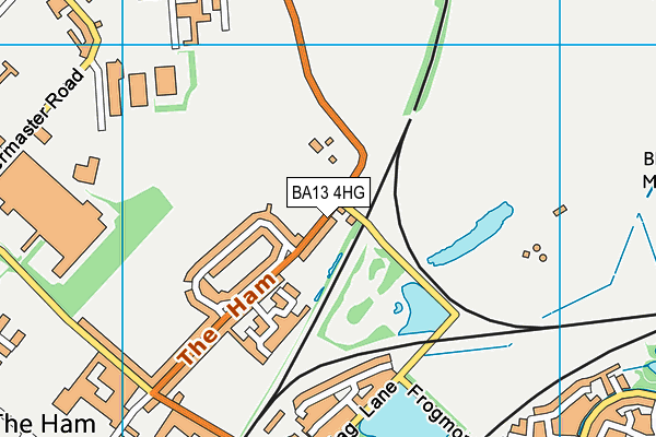 BA13 4HG map - OS VectorMap District (Ordnance Survey)