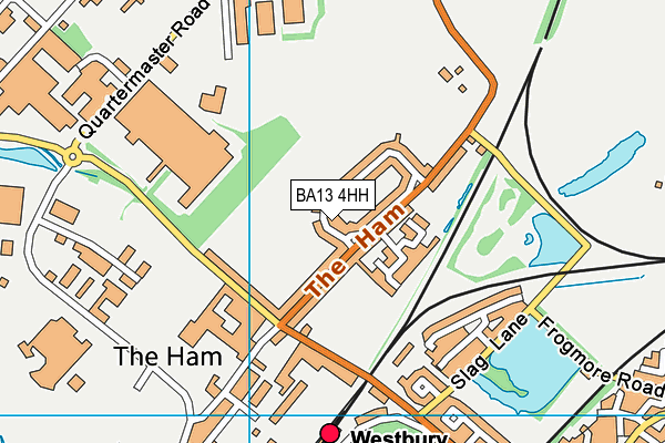 BA13 4HH map - OS VectorMap District (Ordnance Survey)