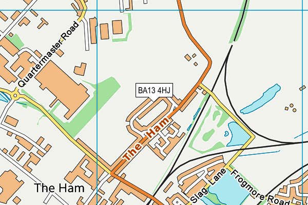 BA13 4HJ map - OS VectorMap District (Ordnance Survey)