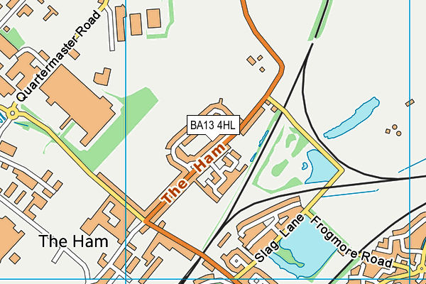 BA13 4HL map - OS VectorMap District (Ordnance Survey)
