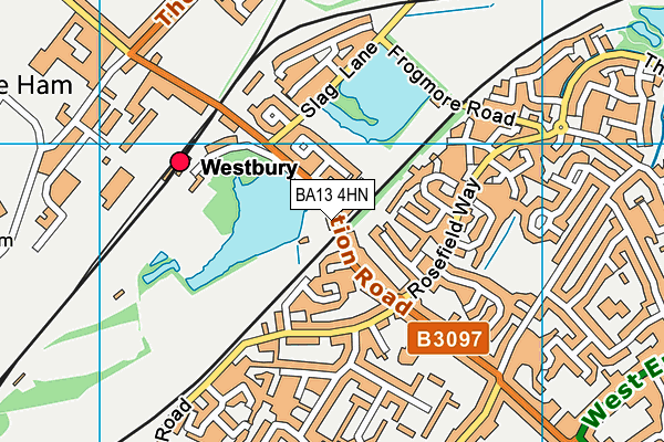 BA13 4HN map - OS VectorMap District (Ordnance Survey)