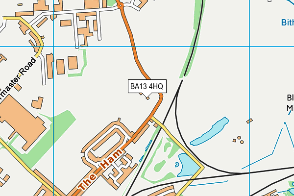 BA13 4HQ map - OS VectorMap District (Ordnance Survey)