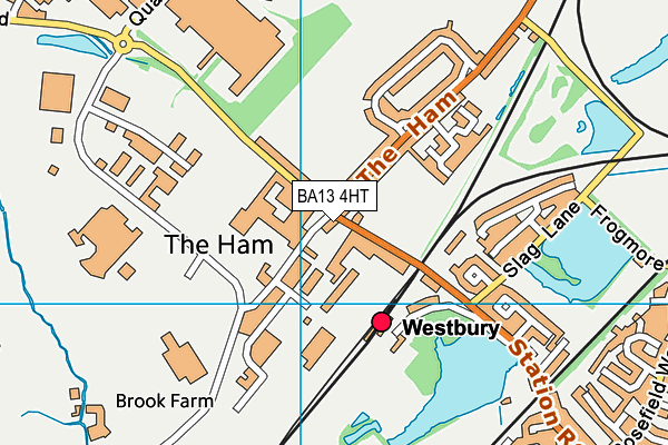 BA13 4HT map - OS VectorMap District (Ordnance Survey)