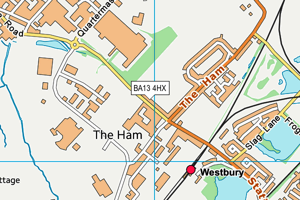 BA13 4HX map - OS VectorMap District (Ordnance Survey)