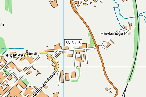 BA13 4JB map - OS VectorMap District (Ordnance Survey)