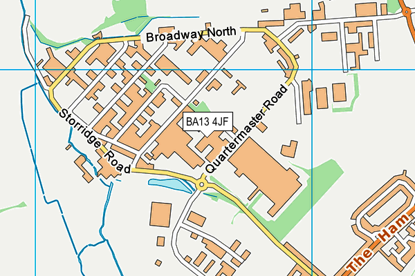 BA13 4JF map - OS VectorMap District (Ordnance Survey)
