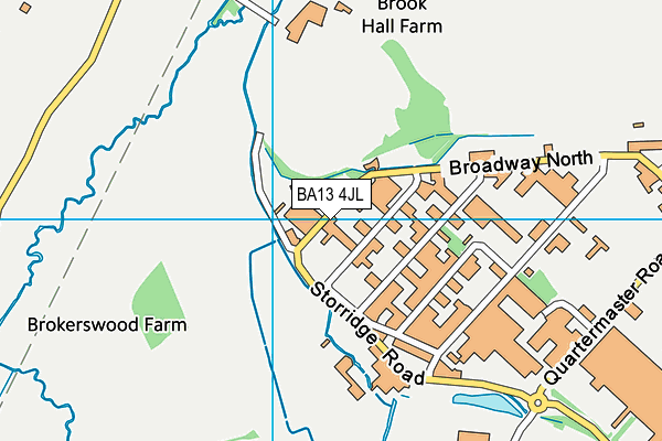 BA13 4JL map - OS VectorMap District (Ordnance Survey)