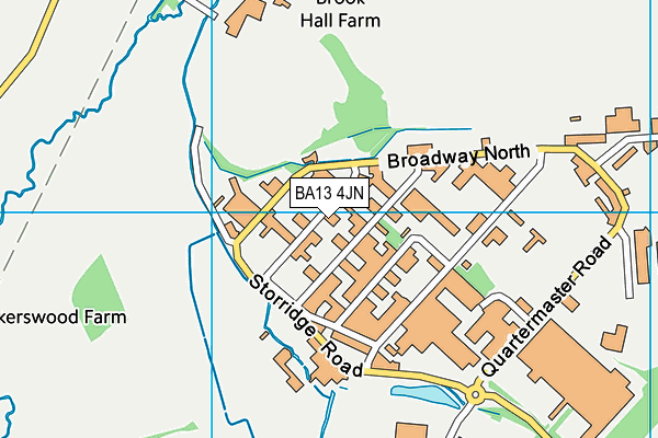 BA13 4JN map - OS VectorMap District (Ordnance Survey)