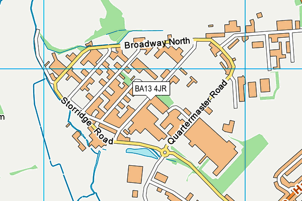 BA13 4JR map - OS VectorMap District (Ordnance Survey)