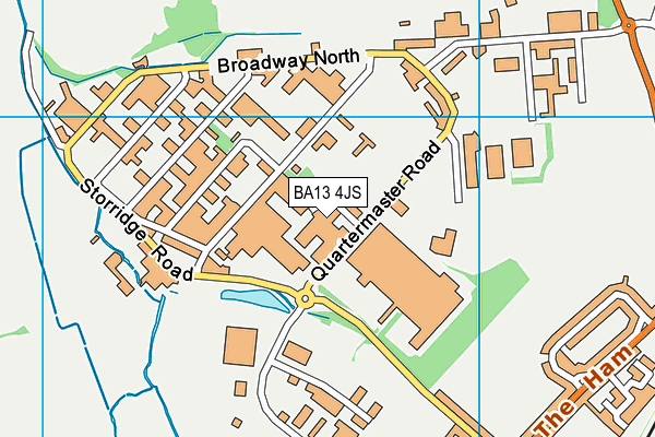 BA13 4JS map - OS VectorMap District (Ordnance Survey)
