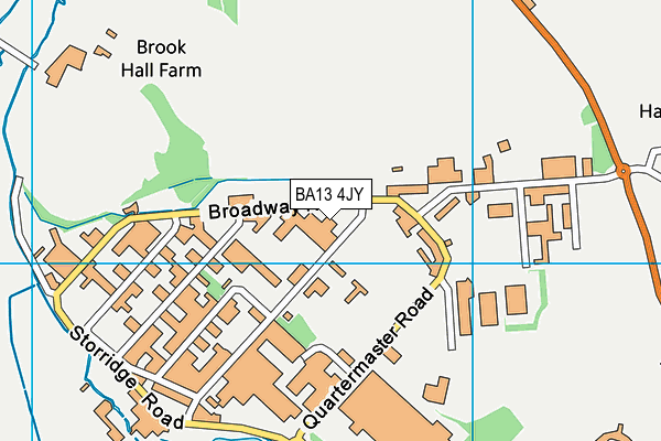 BA13 4JY map - OS VectorMap District (Ordnance Survey)