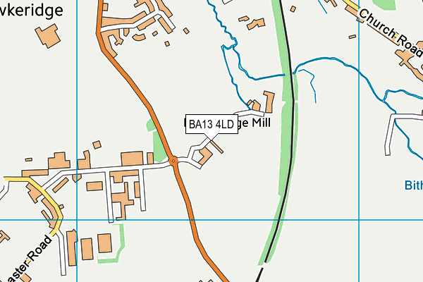 BA13 4LD map - OS VectorMap District (Ordnance Survey)