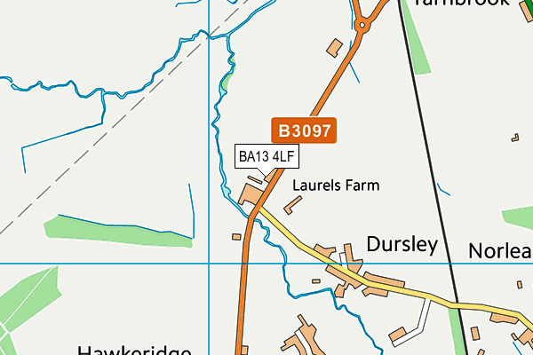 The Eaves Learning Centre map (BA13 4LF) - OS VectorMap District (Ordnance Survey)